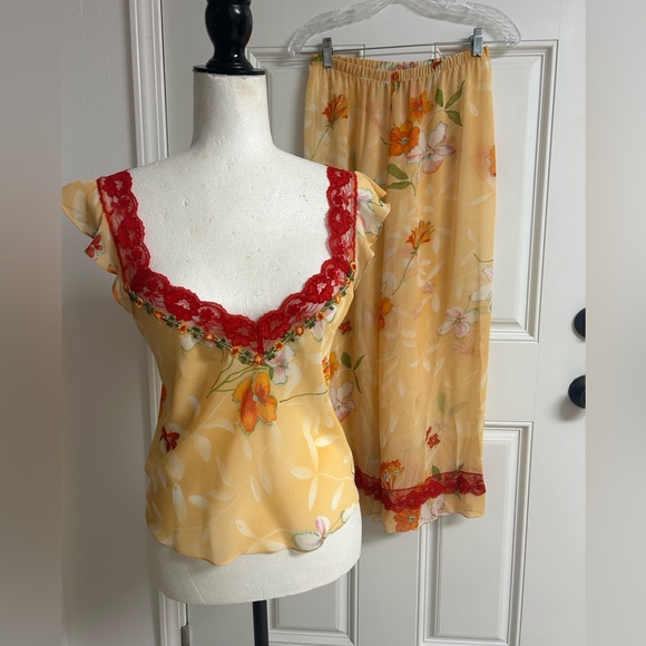 FLASH by FLORA NIKROOZ Floral 2 Piece Cami Sleep Set Small - Picture 1 of 8